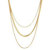 Colar Triplo Minimalista Banhado a Ouro 18k - Sundian - Sundian