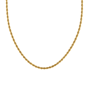 Colar Cordão Baiano Fino 3mm Banhado em Ouro 18k - Sundian - Sundian
