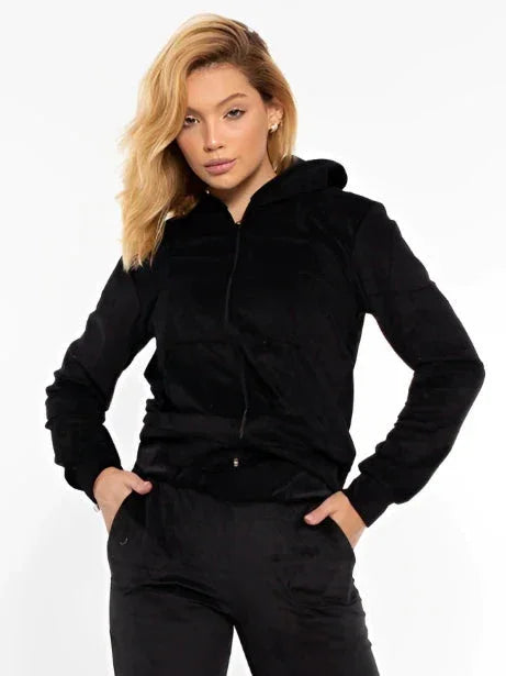 Conjunto de chándal de felpa para mujer: un look encantador para brillar