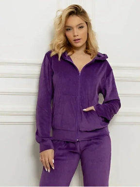 Conjunto de chándal de felpa para mujer: un look encantador para brillar