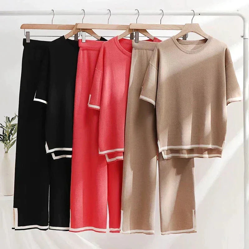 Conjunto de punto para mujer de nueva temporada: tacto suave y aspecto encantador. 