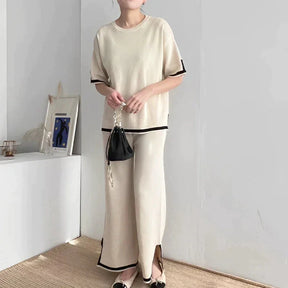 Conjunto de punto para mujer de nueva temporada: tacto suave y aspecto encantador. 