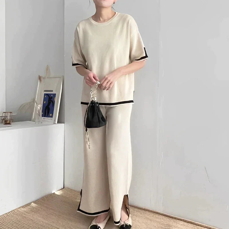 Conjunto de punto para mujer de nueva temporada: tacto suave y aspecto encantador. 