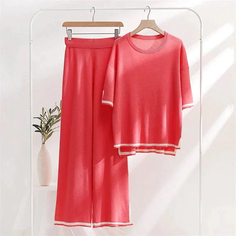Conjunto de punto para mujer de nueva temporada: tacto suave y aspecto encantador. 