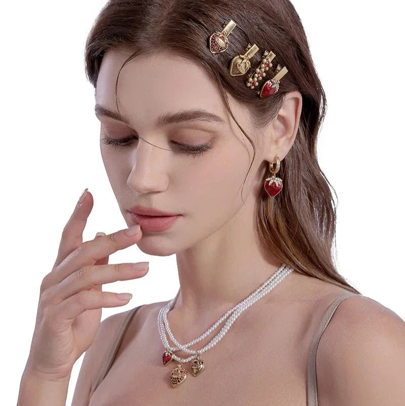 LUV Strawberry Kit with 4 Hair Clips