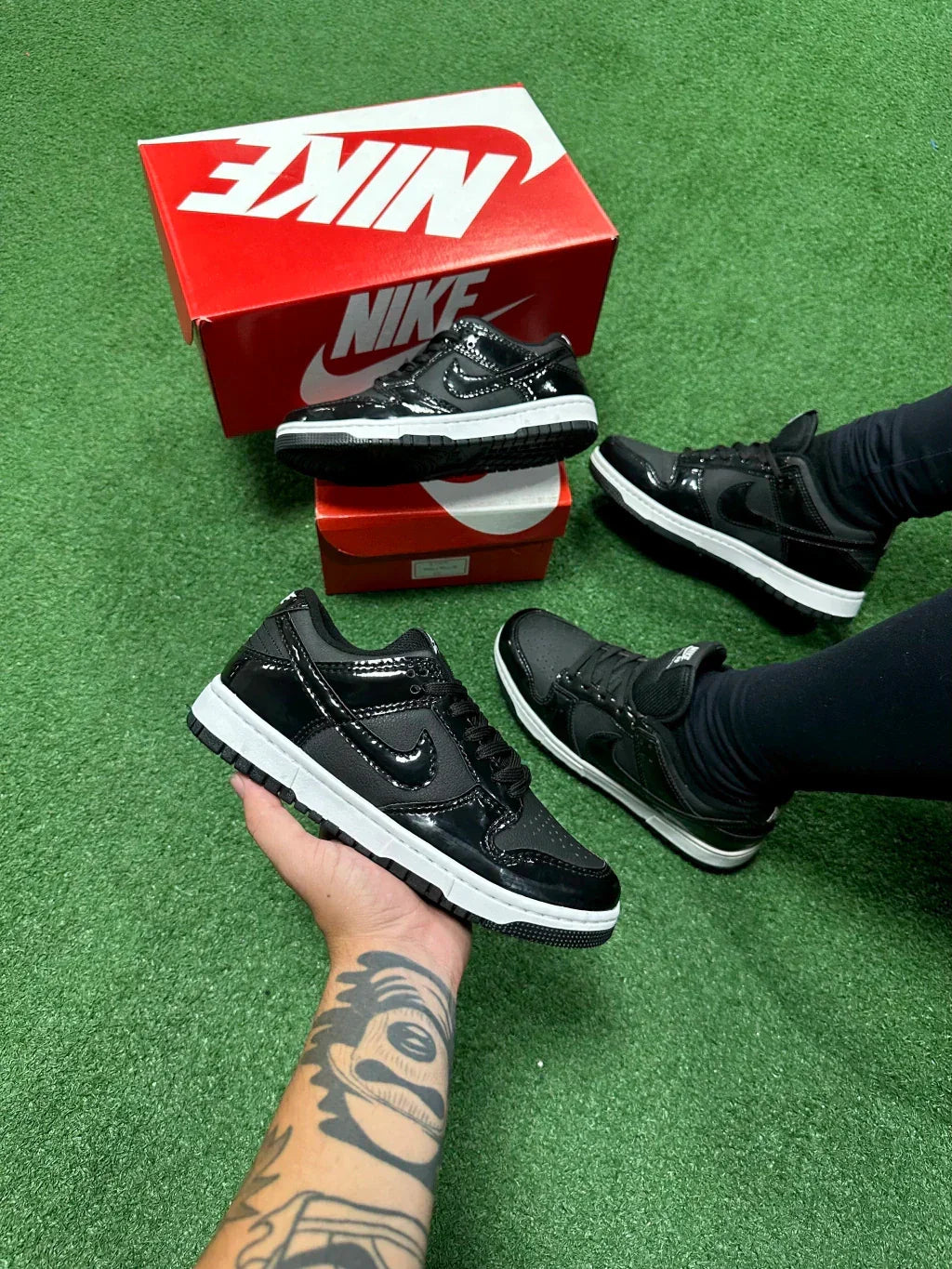 Dunk Low preto Brilhante