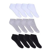 Kit with 10 PAIRS of Unisex Cotton Ankle Socks