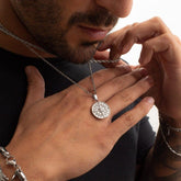 Kit of 2 Necklaces with Compass - Gold and Silver 
