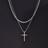 Kit 2 Necklaces with JC Crucifix 