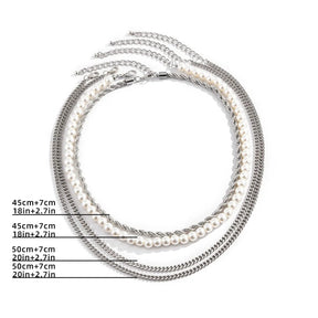 Pearl and Silver Necklace Kit - 4 Pieces