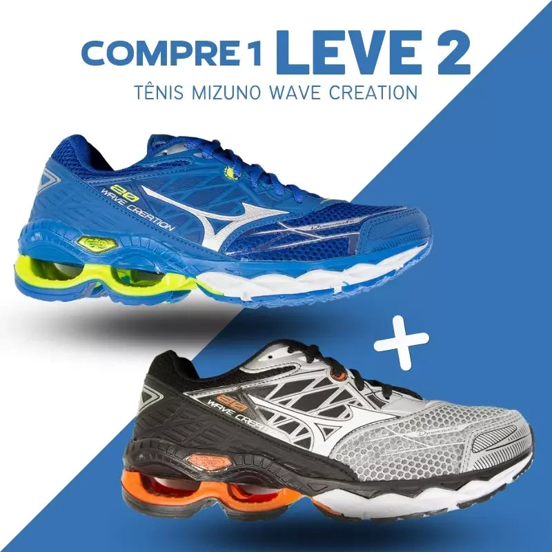Zapatillas de tenis Mizuno Wave Creation para hombre [COMPRA 1 Y LLÉVATE 2 GRATIS] + Envío gratis + Entrega inmediata + Regalo 