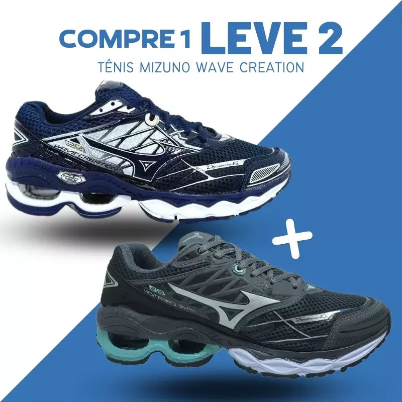 Zapatillas de tenis Mizuno Wave Creation para hombre [COMPRA 1 Y LLÉVATE 2 GRATIS] + Envío gratis + Entrega inmediata + Regalo 