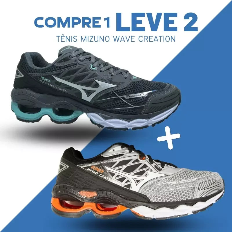 Zapatillas de tenis Mizuno Wave Creation para hombre [COMPRA 1 Y LLÉVATE 2 GRATIS] + Envío gratis + Entrega inmediata + Regalo 