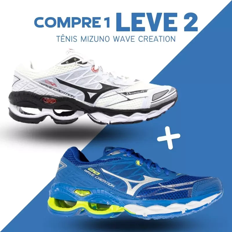 Zapatillas de tenis Mizuno Wave Creation para hombre [COMPRA 1 Y LLÉVATE 2 GRATIS] + Envío gratis + Entrega inmediata + Regalo 