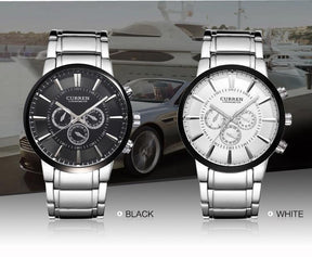 Reloj de cuarzo casual para hombre: tacto suave y aspecto encantador.