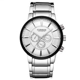 Reloj de cuarzo casual para hombre: tacto suave y aspecto encantador.