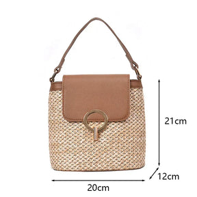Bolsa Transversal de Palha Anne