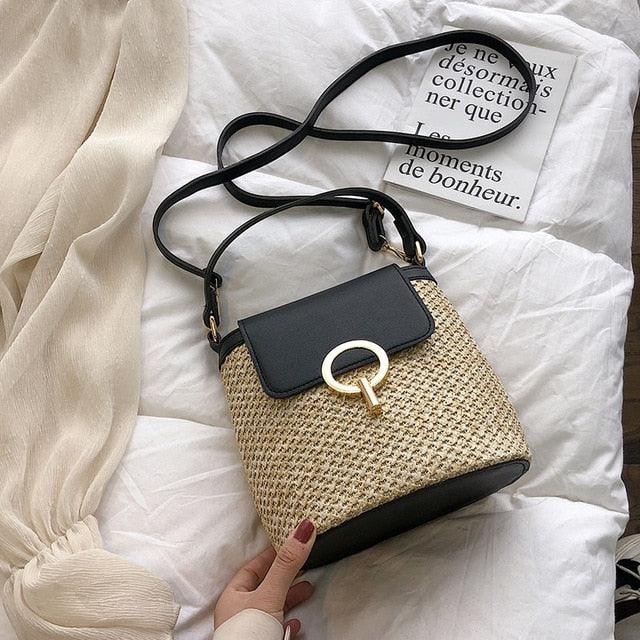 Anne Straw Crossbody Bag