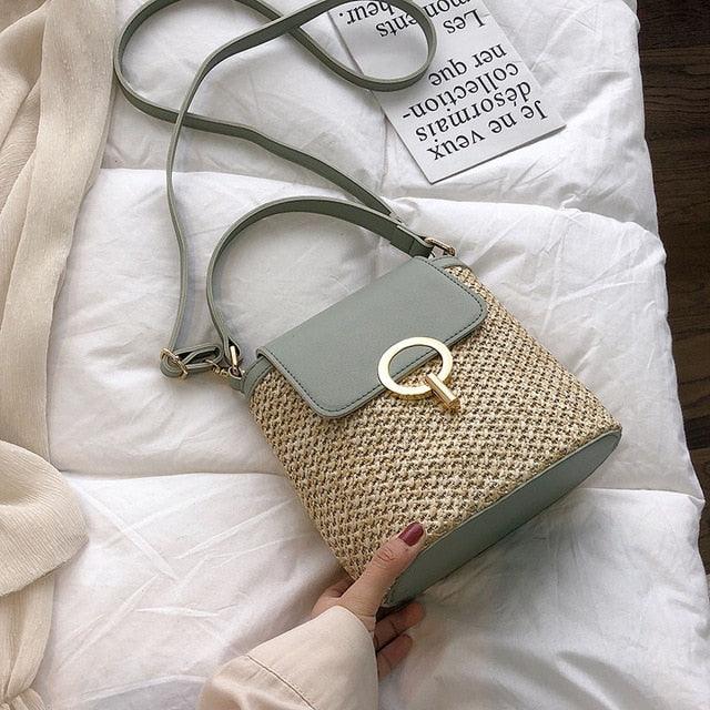 Anne Straw Crossbody Bag