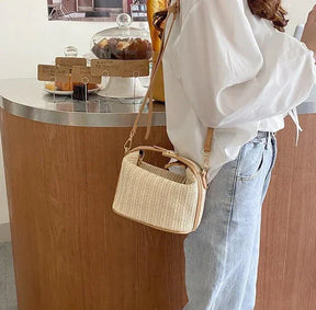 Tropically Straw Crossbody Bag
