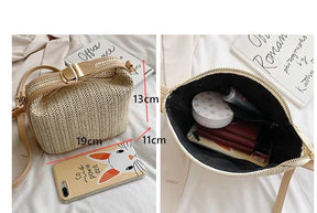 Tropically Straw Crossbody Bag
