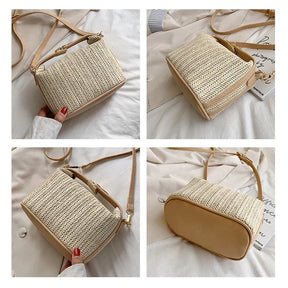 Tropically Straw Crossbody Bag
