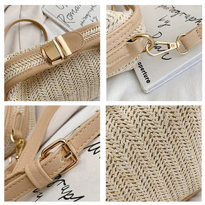 Tropically Straw Crossbody Bag