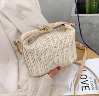 Tropically Straw Crossbody Bag
