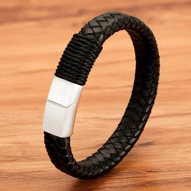 Pulsera de cuero artesanal 