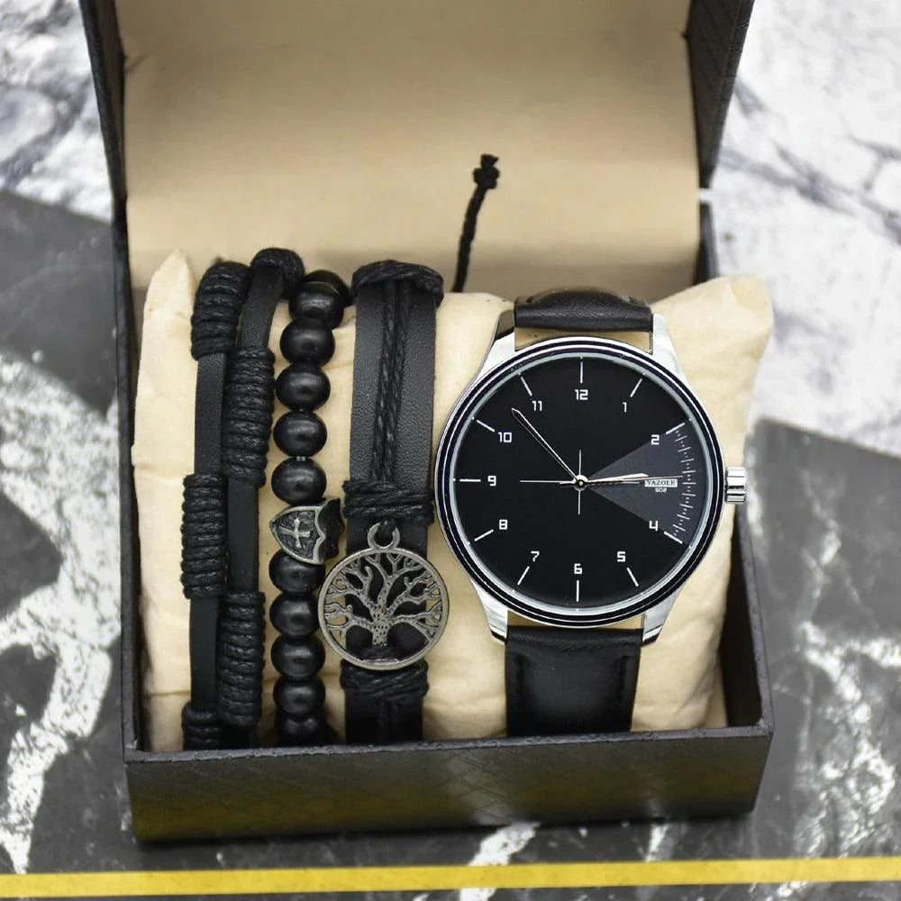 Kit Relógio Minimalista + Mix de Pulseiras – Visual encantador para brilhar