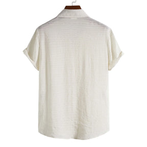 Camisa Elegante Manga Curta Sartory – Design moderno com toque clássico