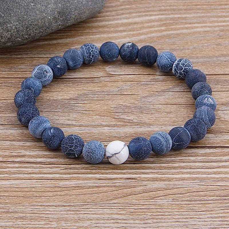 Pulsera de piedra de lava de lujo