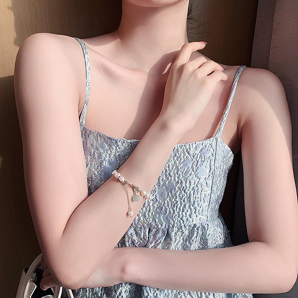 Pulsera de Perlas Crudas con Piedras Naturales