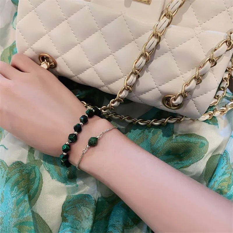 Pulseras con Piedras Naturales - 2 unidades