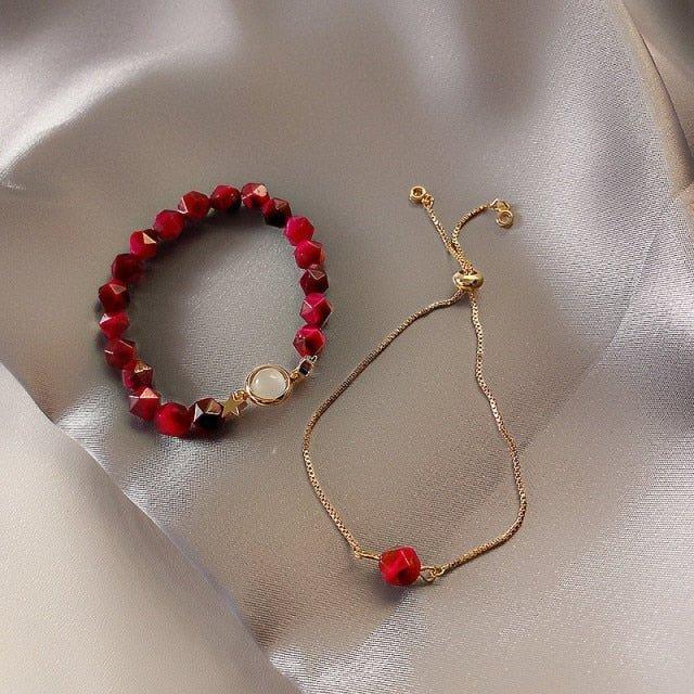 Pulseras con Piedras Naturales - 2 unidades