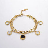 Pulsera de dijes en plata u oro