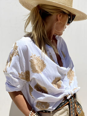 Simone™ | Ibiza Style Chic Blouse