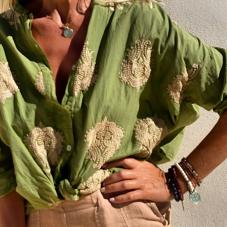 Simone™ | Ibiza Style Chic Blouse