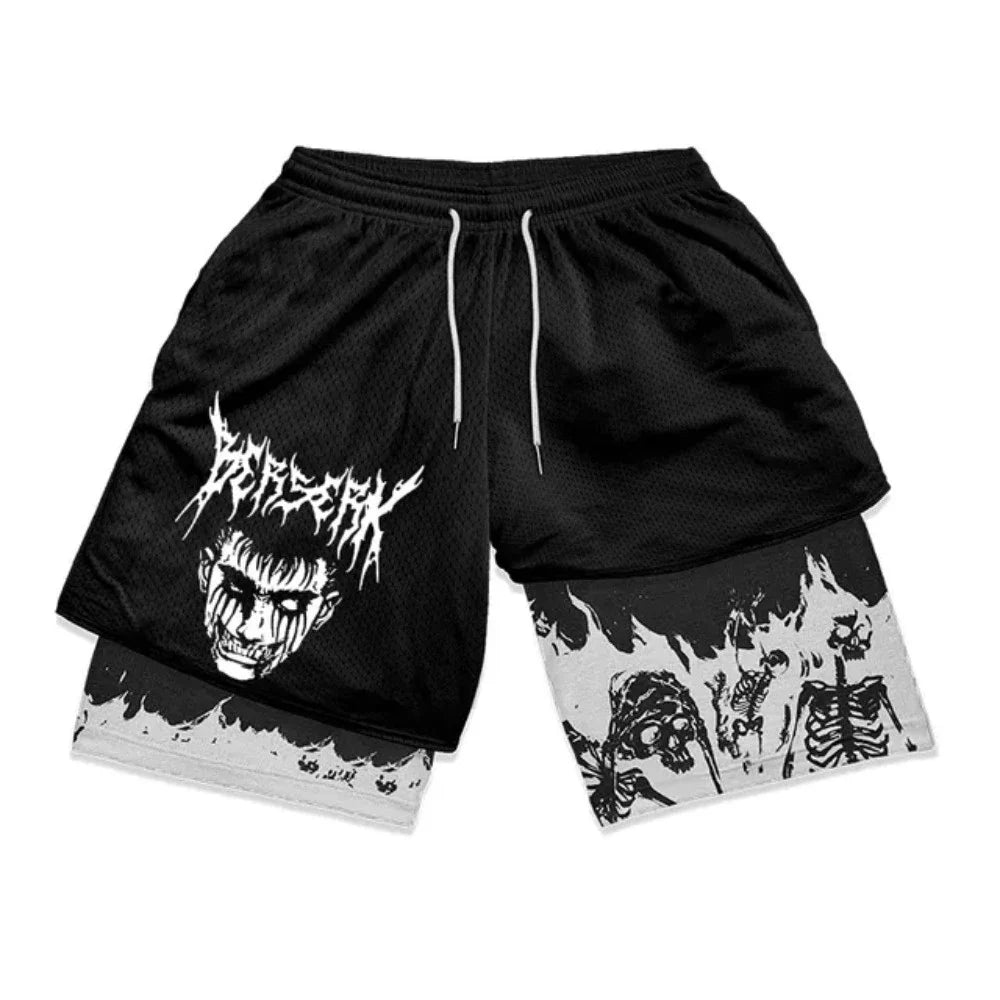 2 in 1 Compression Shorts - Gu - Sundian 