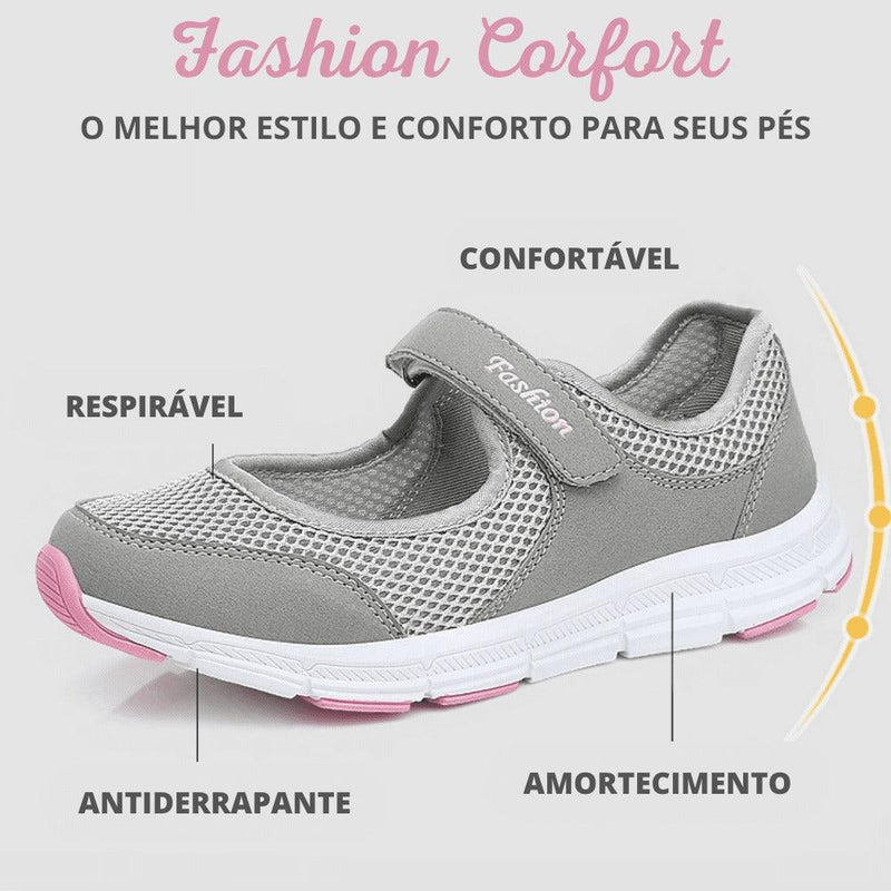 Tênis Anatômico Casual Feminino - FASHION CONFORT