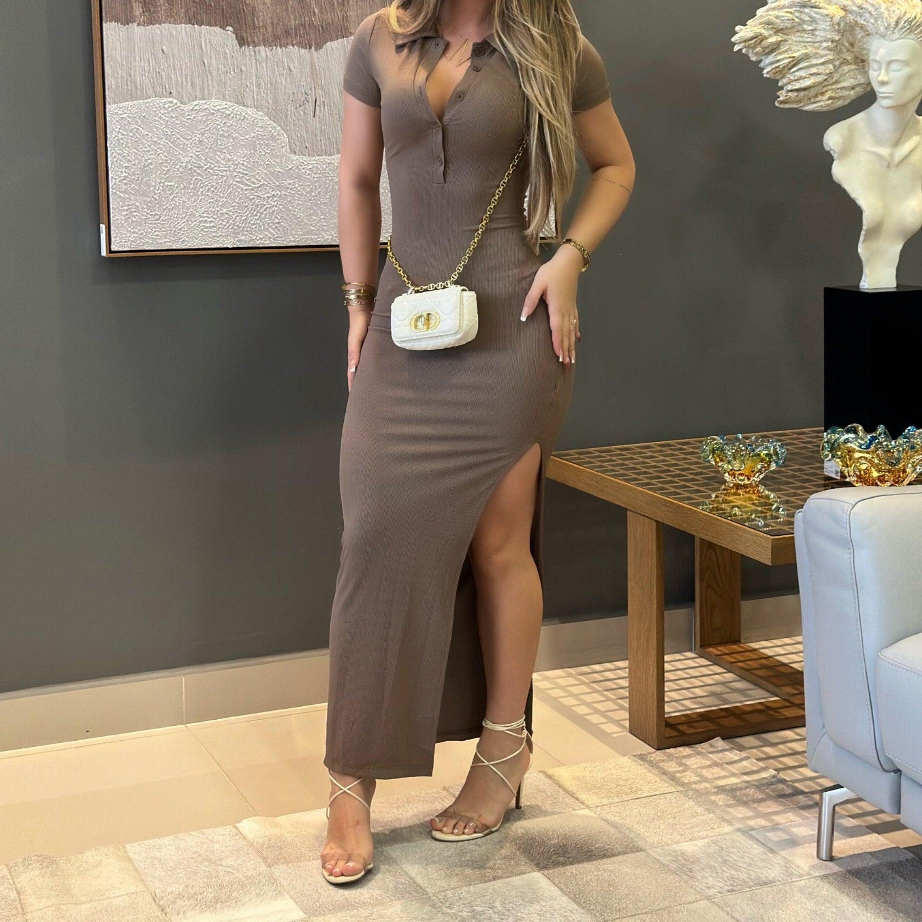 Vestido Drapeado Chic - Sundian - Sundian