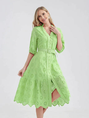 Vestido Midi Laise Soltinho Verano – Toque suave e visual encantador
